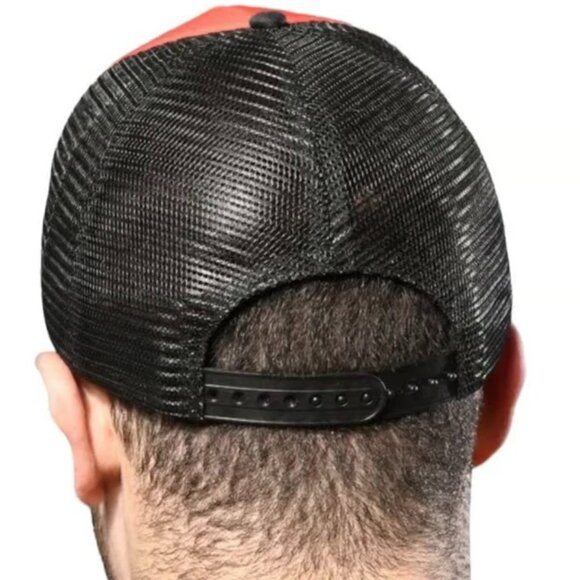 Andrew Christian - PRIDE Heart Mesh Ball Cap - Black/PRIDE Colors- LOVE - Picture 2 of 2